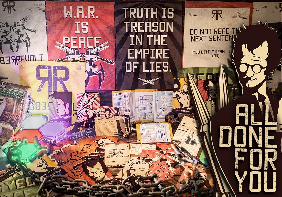 Rebel Revolt print and play kit contents