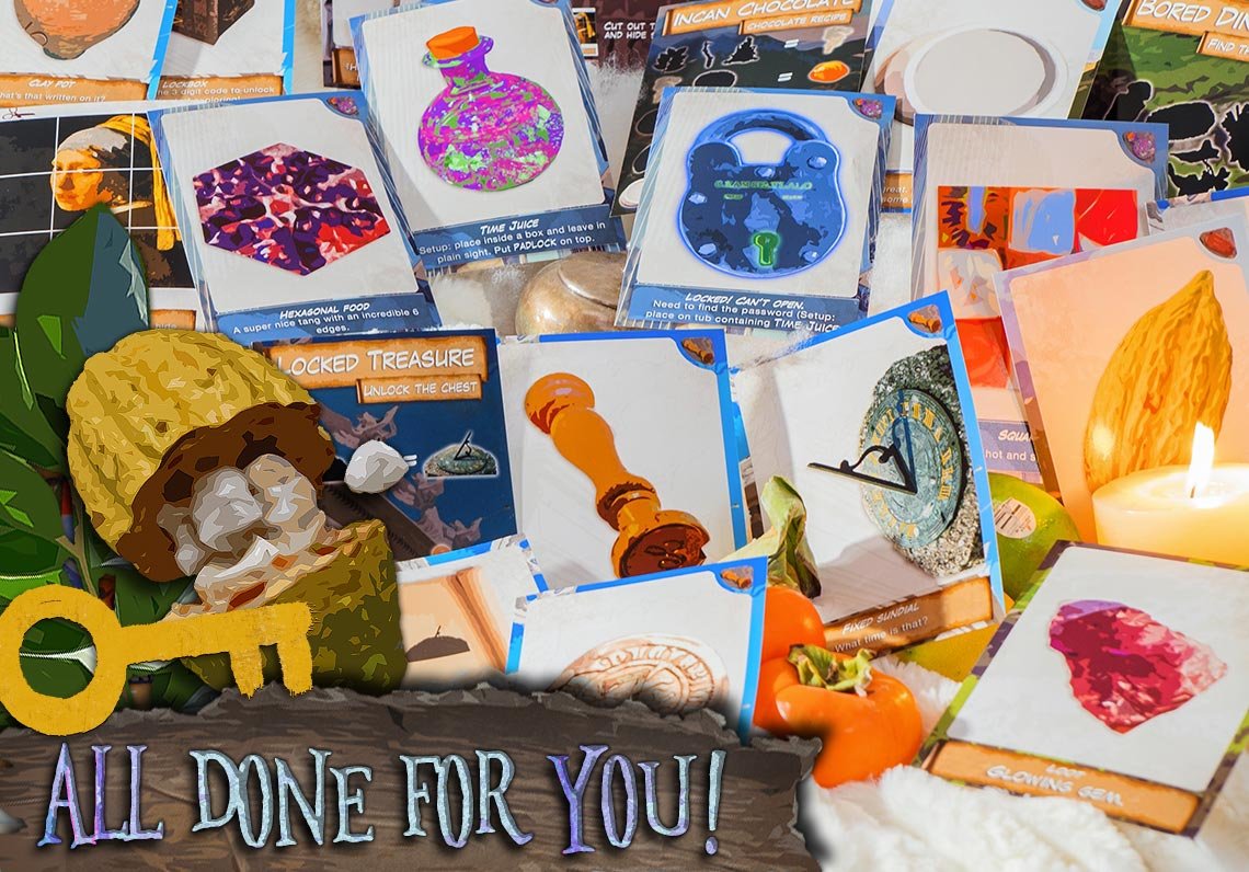 Escape Quest print and play kit contents