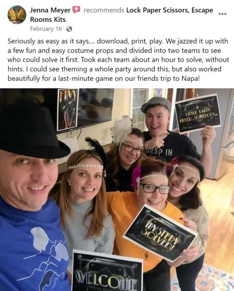 Envy Murder Mystery friends trip game