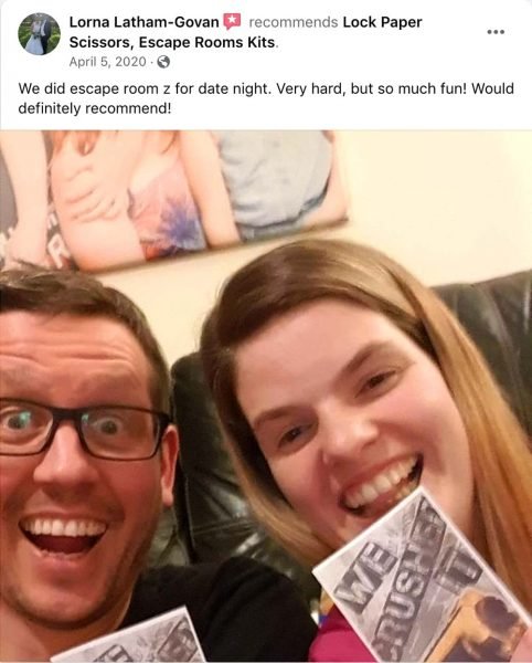 Escape Room Z date night game