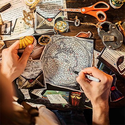 Envy escape room game maze puzzle
