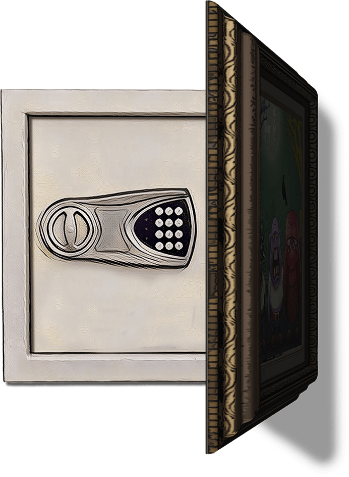 Escape Room Z wall safe unlocked