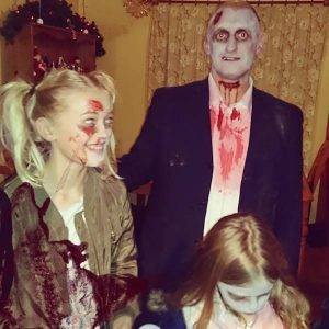 Zombie themed decorations