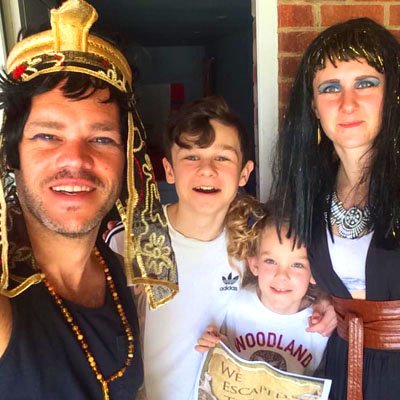 Family enjoying the Lost Mummy escape room adventure