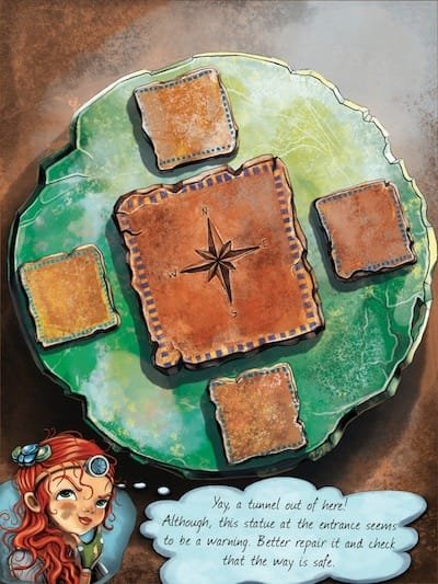 Lost Mummy hints stone marker compass puzzle