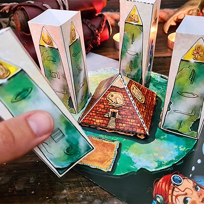 Lost Mummy printable pyramid puzzle