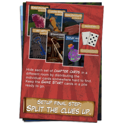 How to separate Escape Quest cards into piles