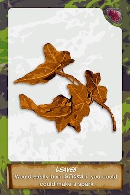 Leaves item card