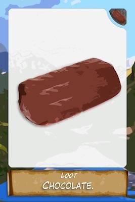 Chocolate reward card