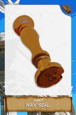 Wax seal reward card