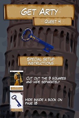 Get Arty quest card
