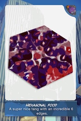 Hexagon food item, fourth in order