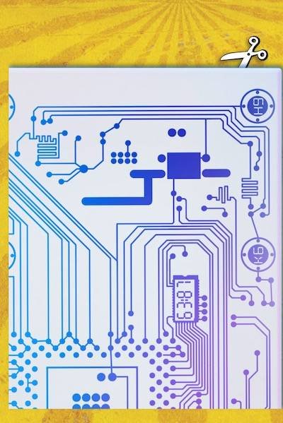 Circuit board diode puzzle card